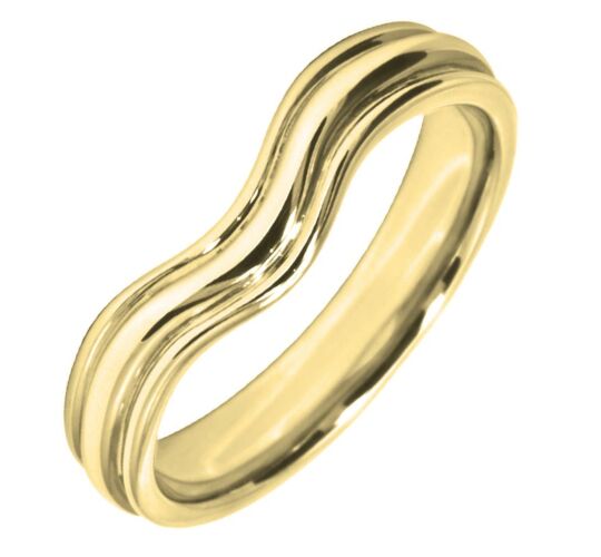3.75mm Shaped Wedding Ring | W577